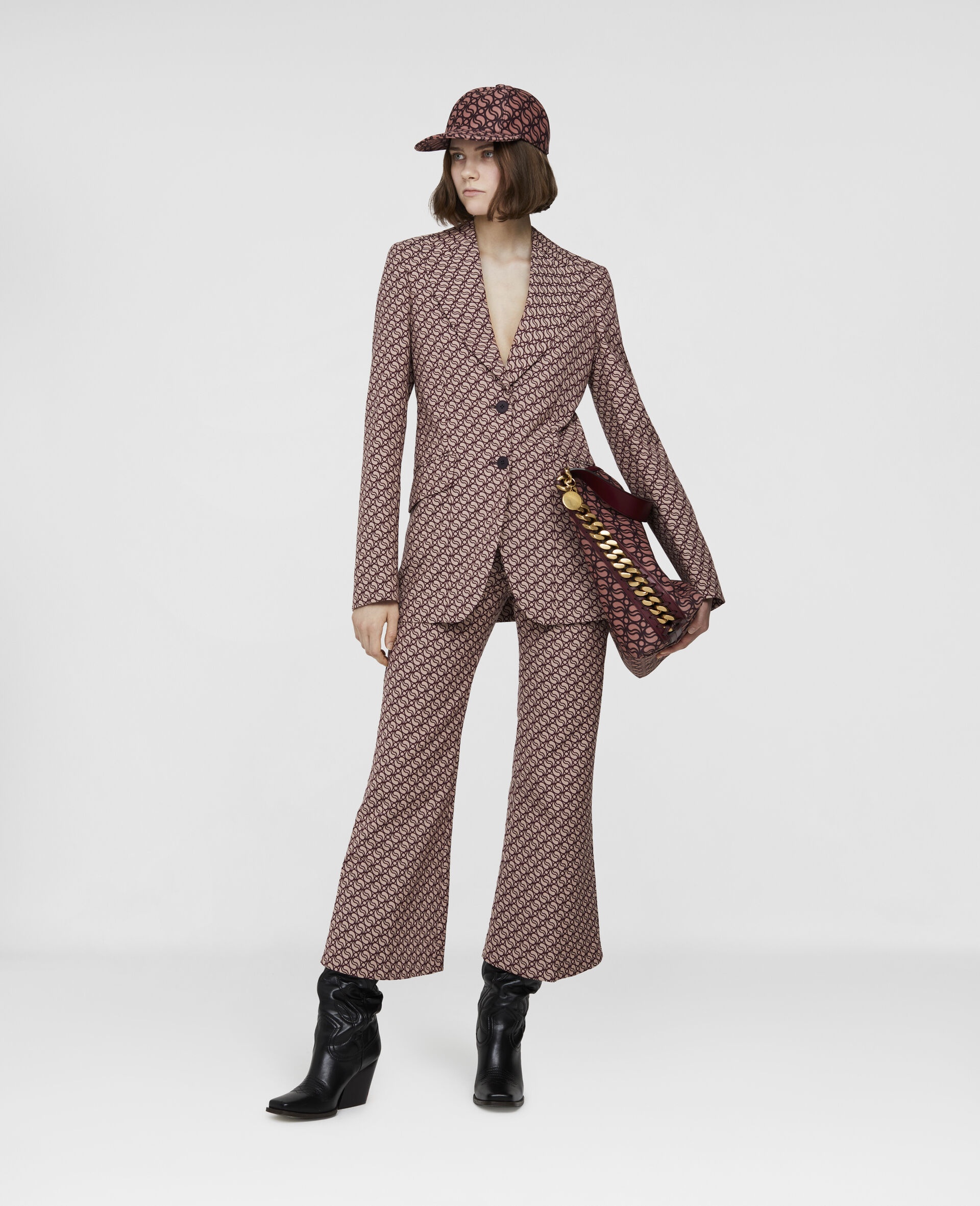 S-Wave Print Single-Breasted Blazer - 1