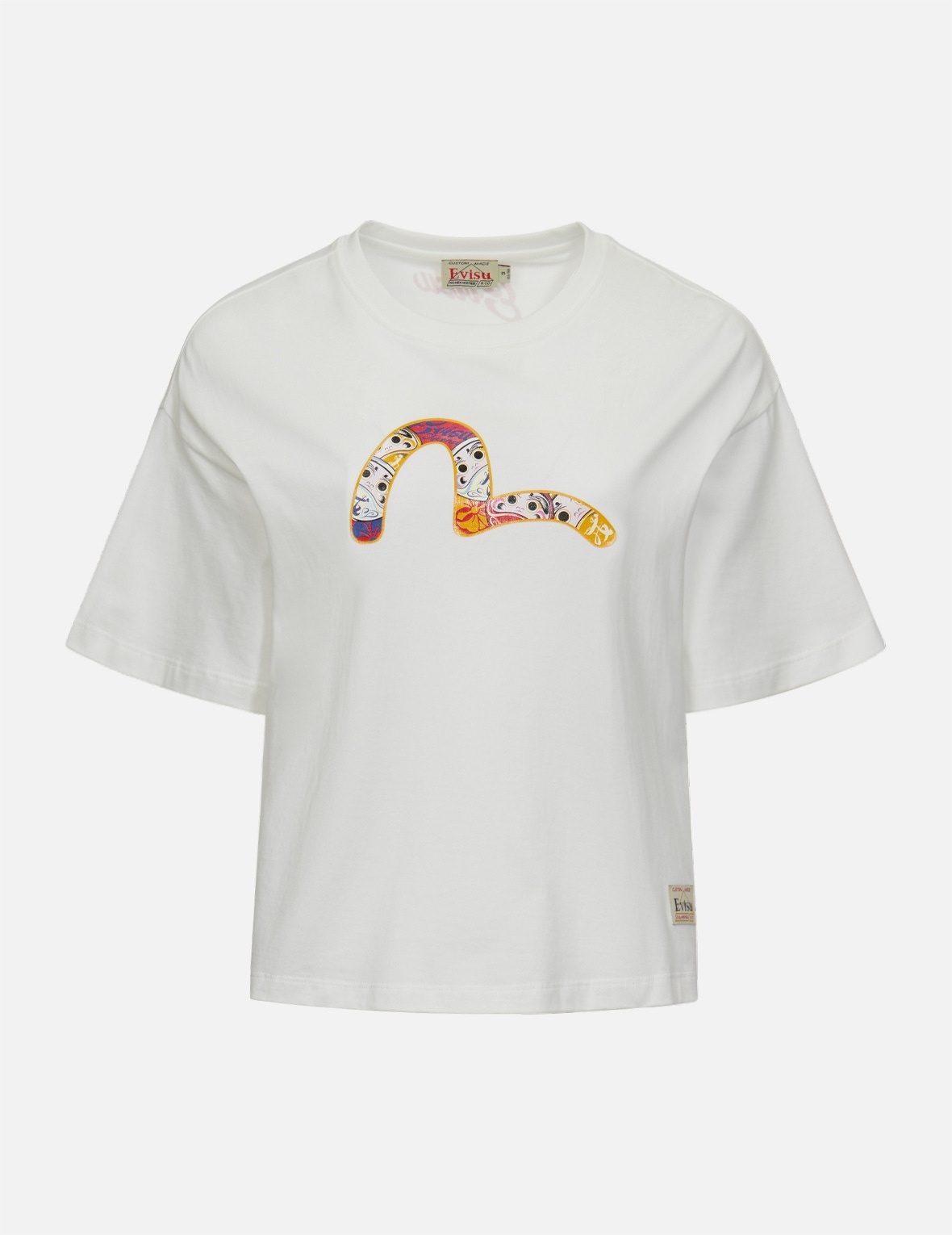DARUMA-PATTERN SEAGULL PRINT T-SHIRT - 1