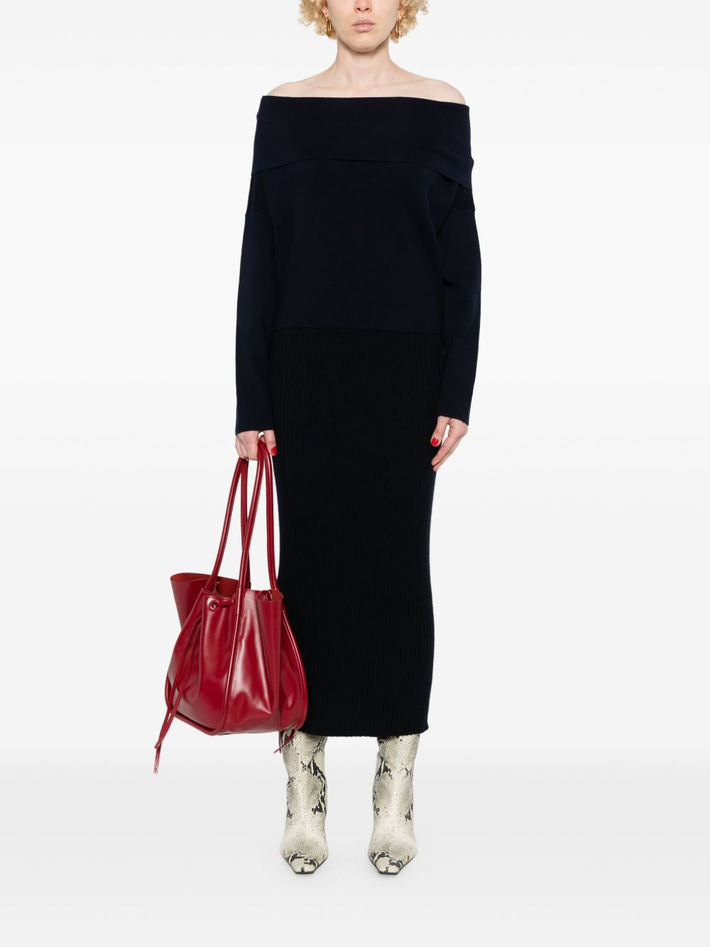 cashmere midi skirt - 2