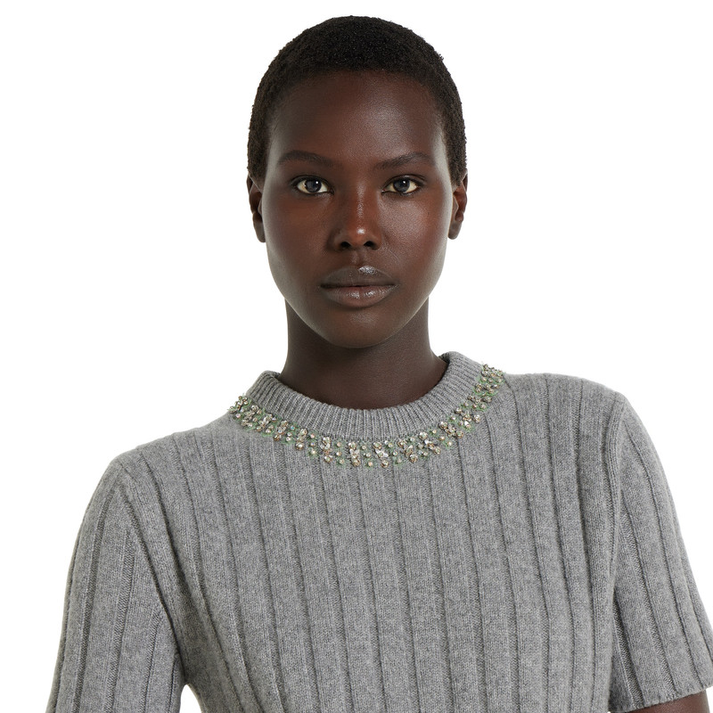 Rib soft wool and cashmere top 5