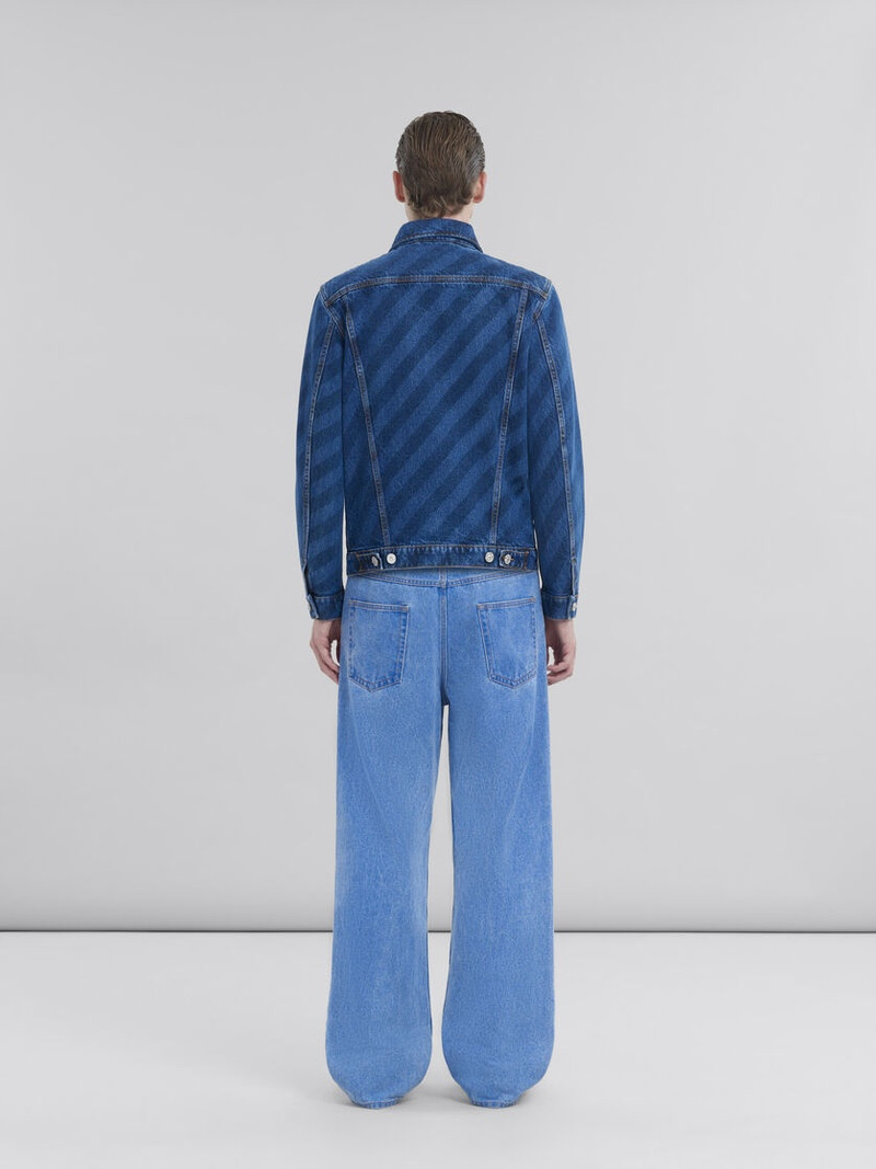 BLUE STRIPED DENIM JACKET 3