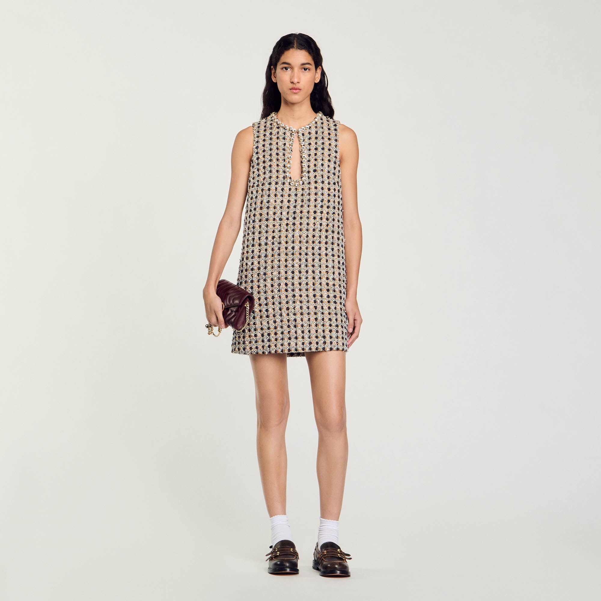 SHORT TWEED DRESS - 2