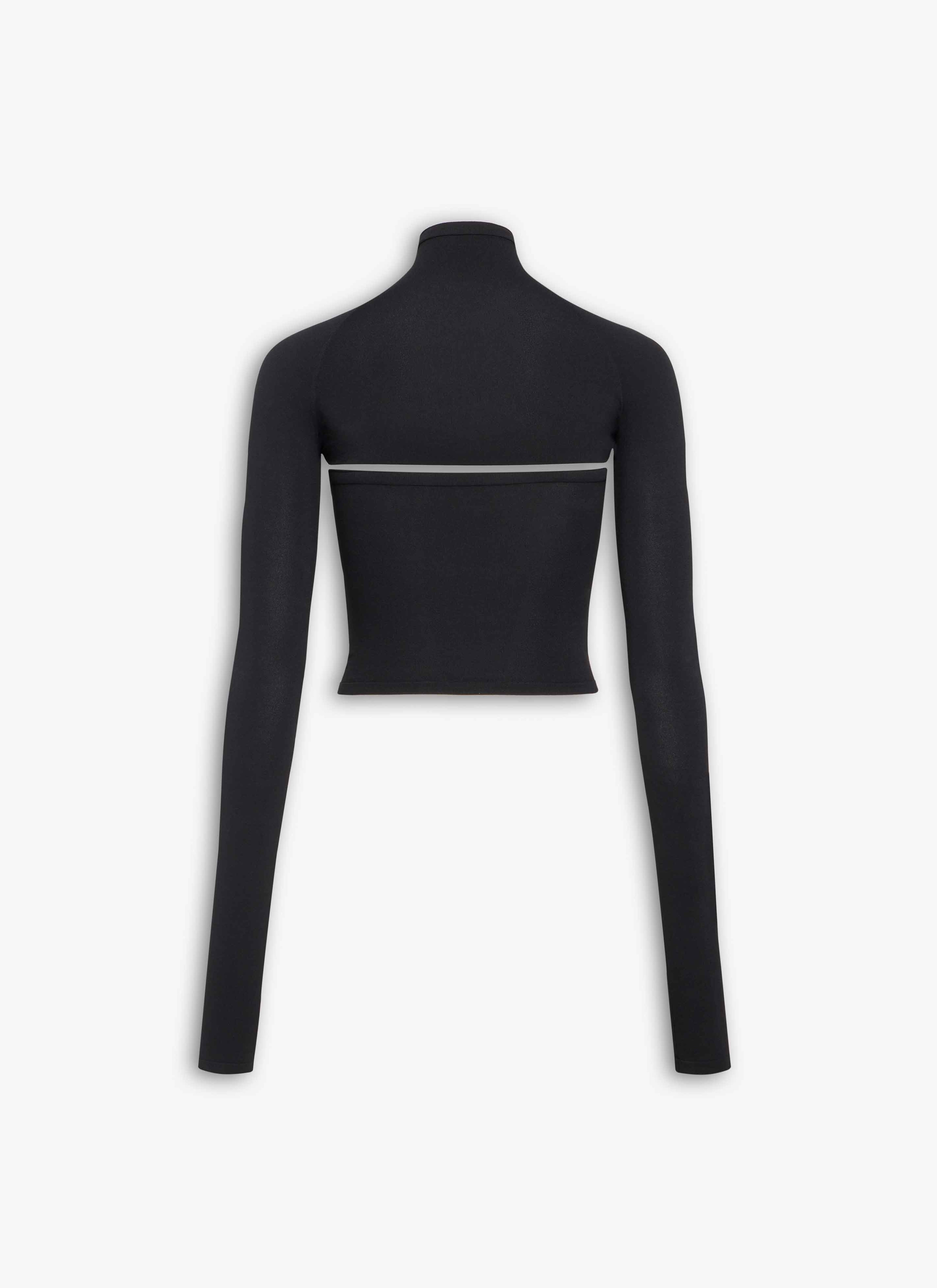 SECOND-SKIN KNIT CUT-OUT TOP - 4