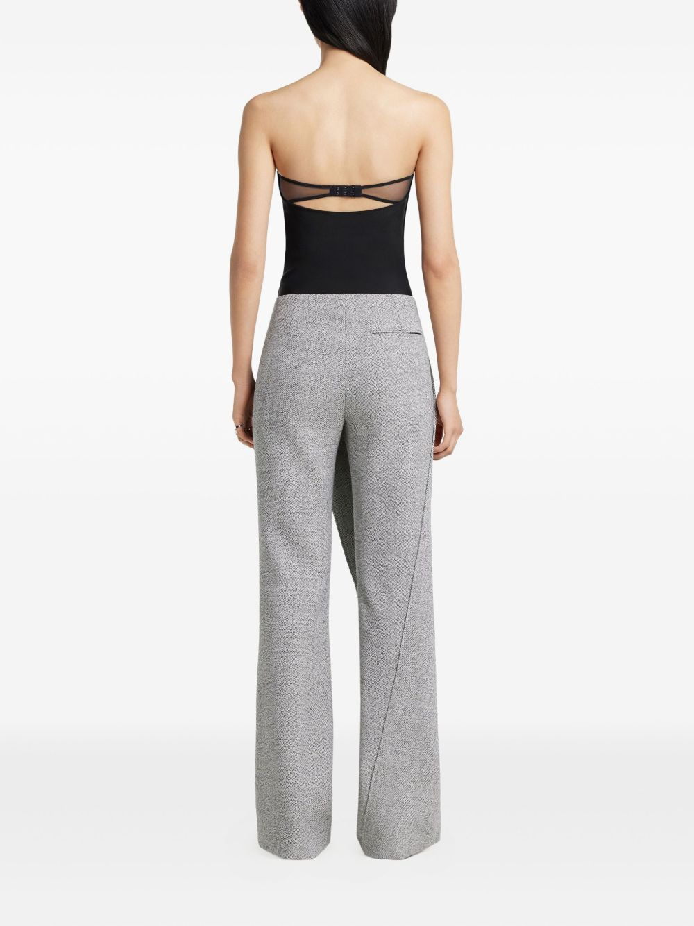 strapless button-fastening bodysuit - 4