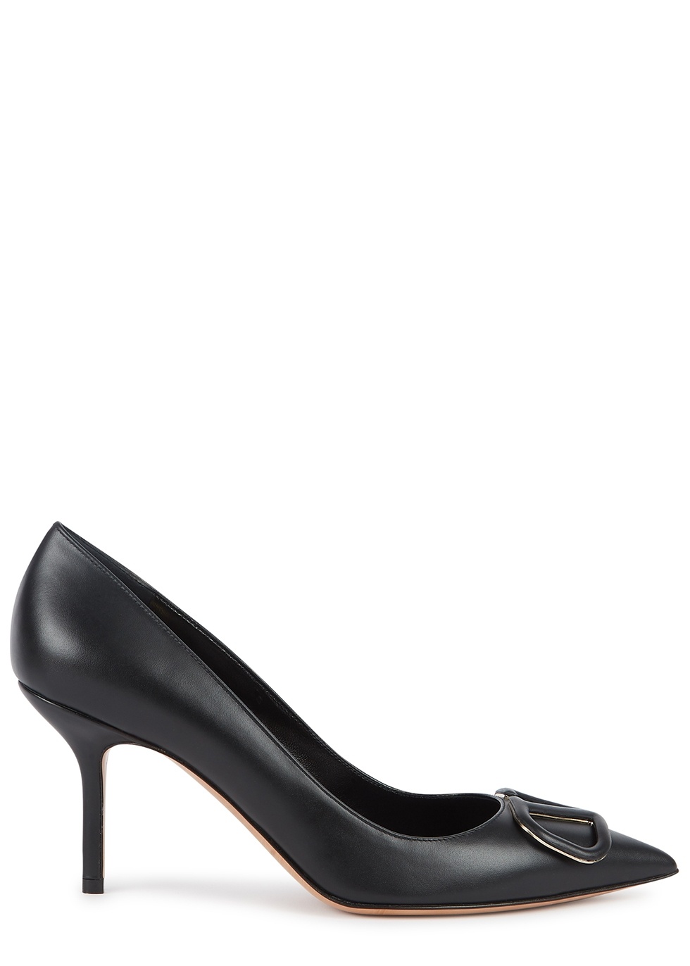 Valentino Garavani VLogo 80 black leather pumps - 1