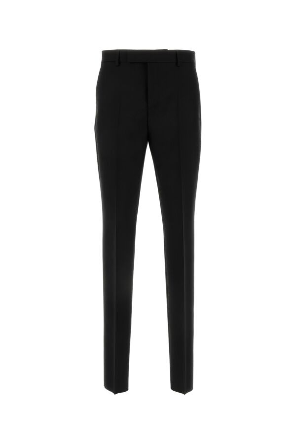 Black wool blend pant - 1