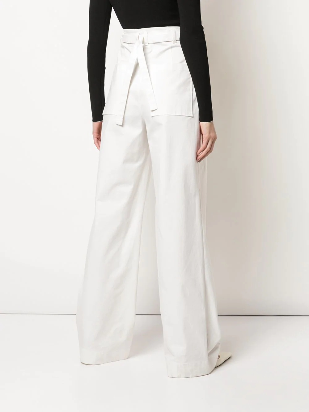 belted wide-leg trousers - 4