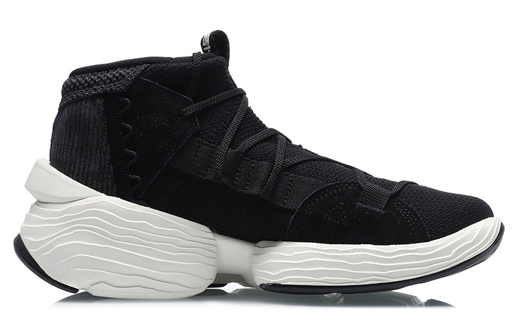 (WMNS) Li-Ning Kung Fu Winterized Sports Shoes 'Black White' AGBQ084-1 - 3