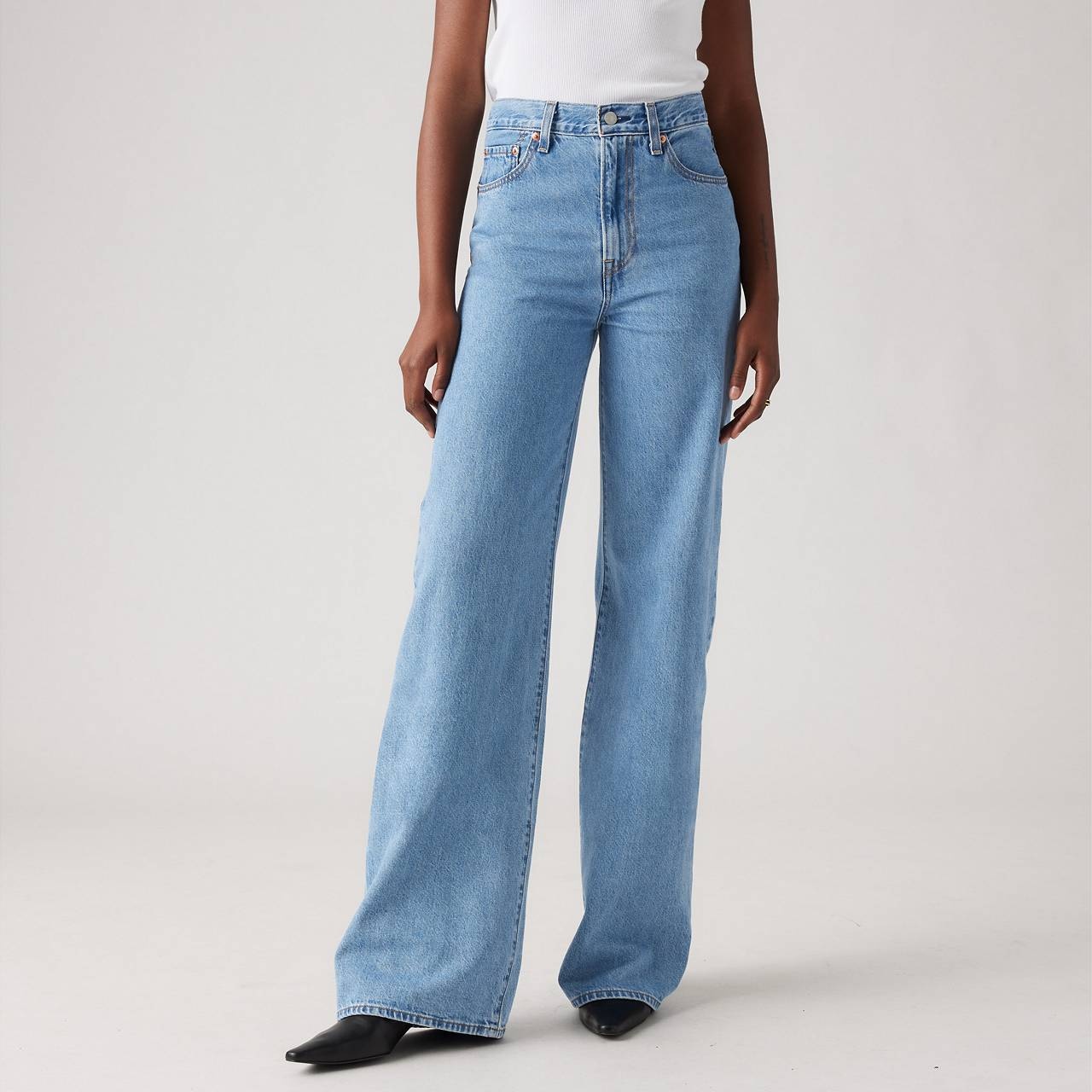 RIBCAGE WIDE LEG WOMEN'S JEANS - 4
