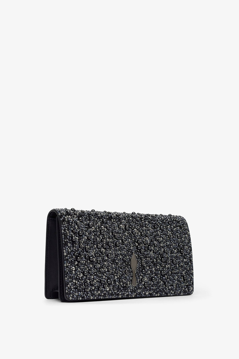 Christian Louboutin Bettina black strass clutch outlook