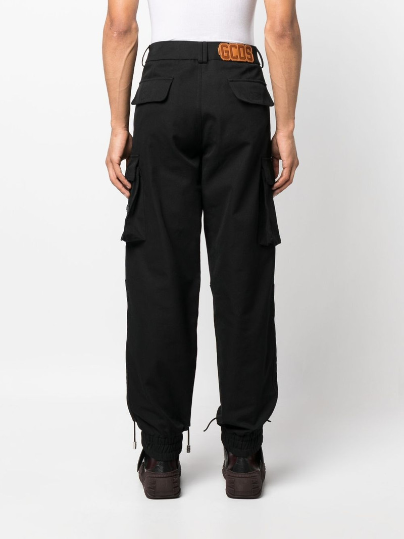 logo-patch cargo trousers 4