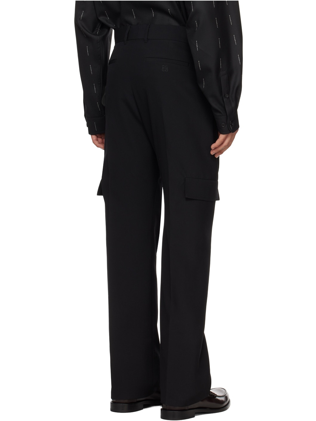 Black Zip Cargo Pants - 3
