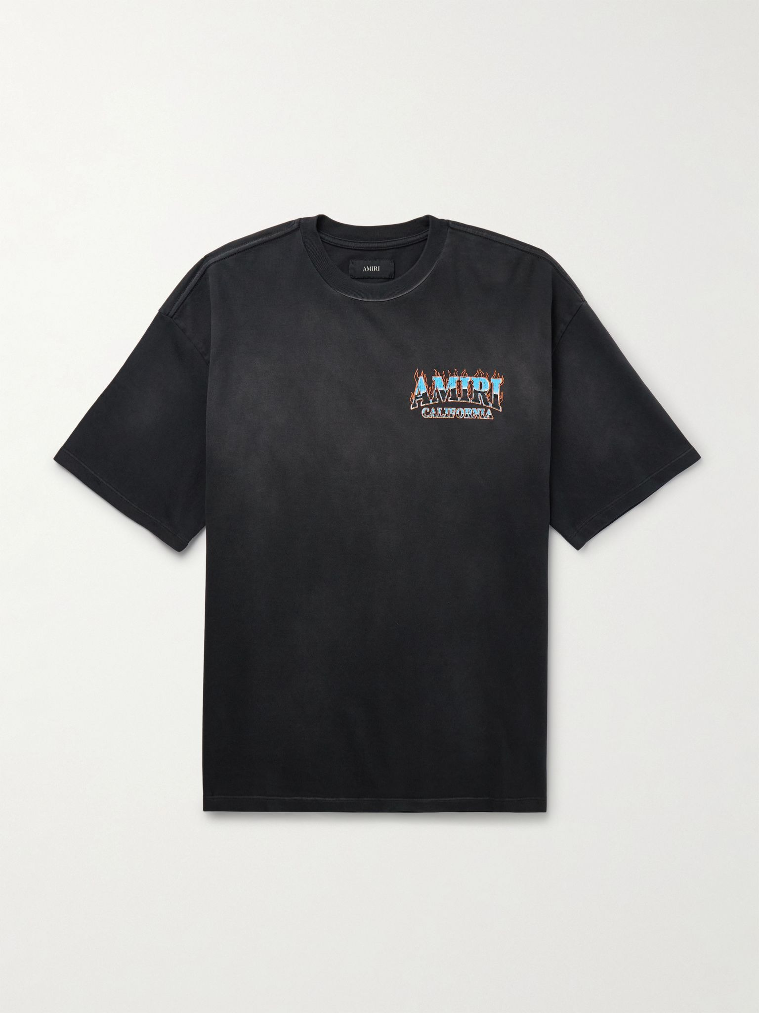 Sunny Place Logo-Print Cotton-Blend Jersey T-Shirt Black - 1