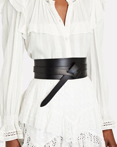 Isabel Marant Moshy Knot Leather Waist Belt outlook