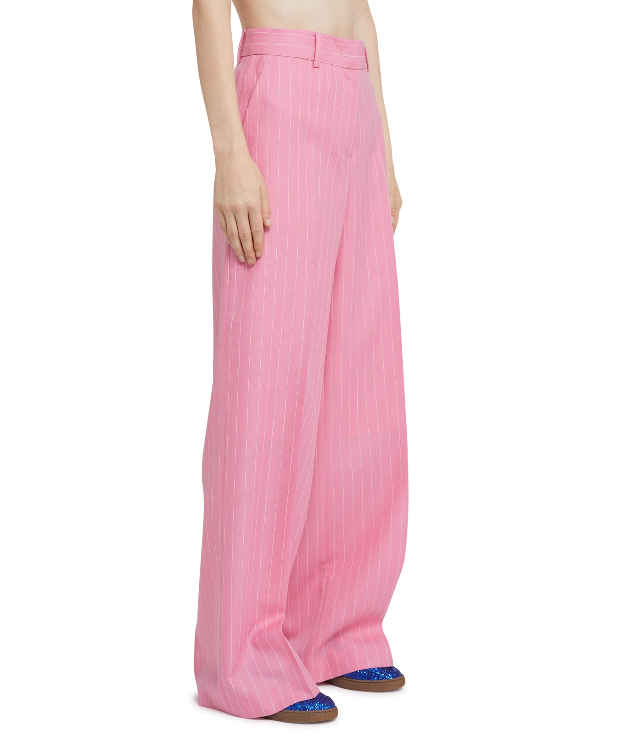 Wool trousers with  "Pinstripe Wool" workmanship - 4