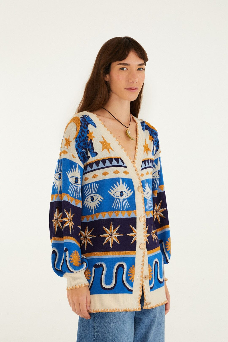 Mixed Mystical Ainika Buttoned Knit Cardigan 5