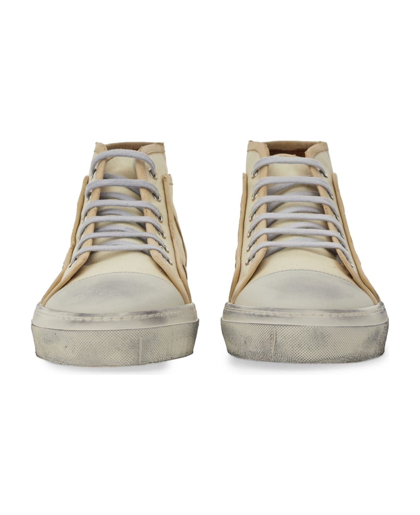 スニーカー Dolce & Gabbana VINTAGE MID TOP SNEAKER (CS2195_AL0498N198) Dolce & Gabbana Canvas Mid-top Sneakers | italist | REVERSIBLE