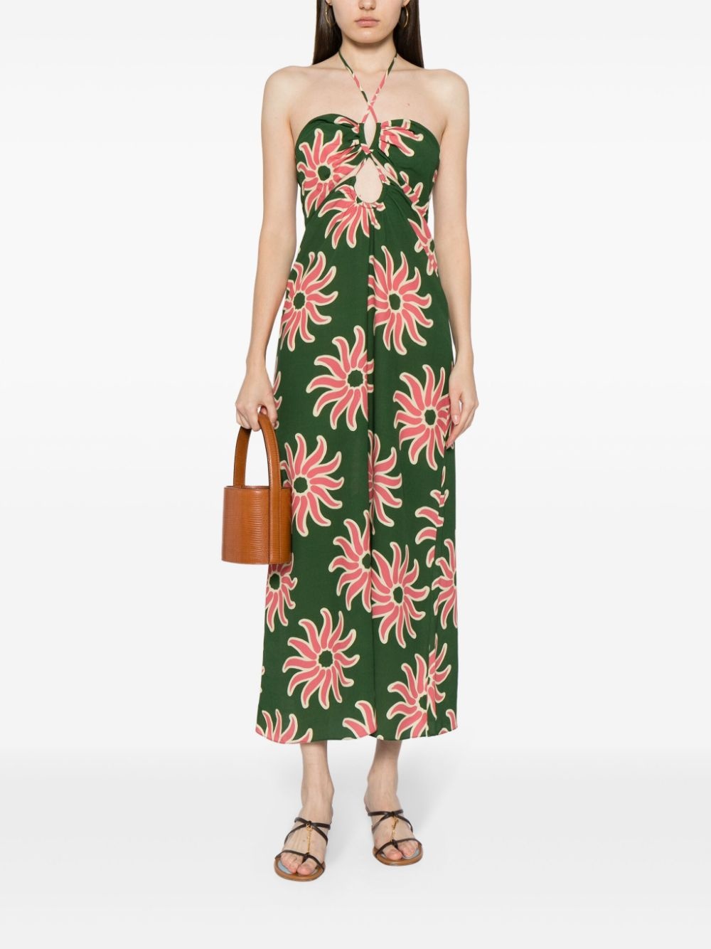 Roge graphic-print midi dress - 2