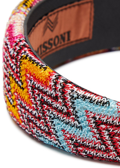 Missoni Zigzag knitted headband outlook