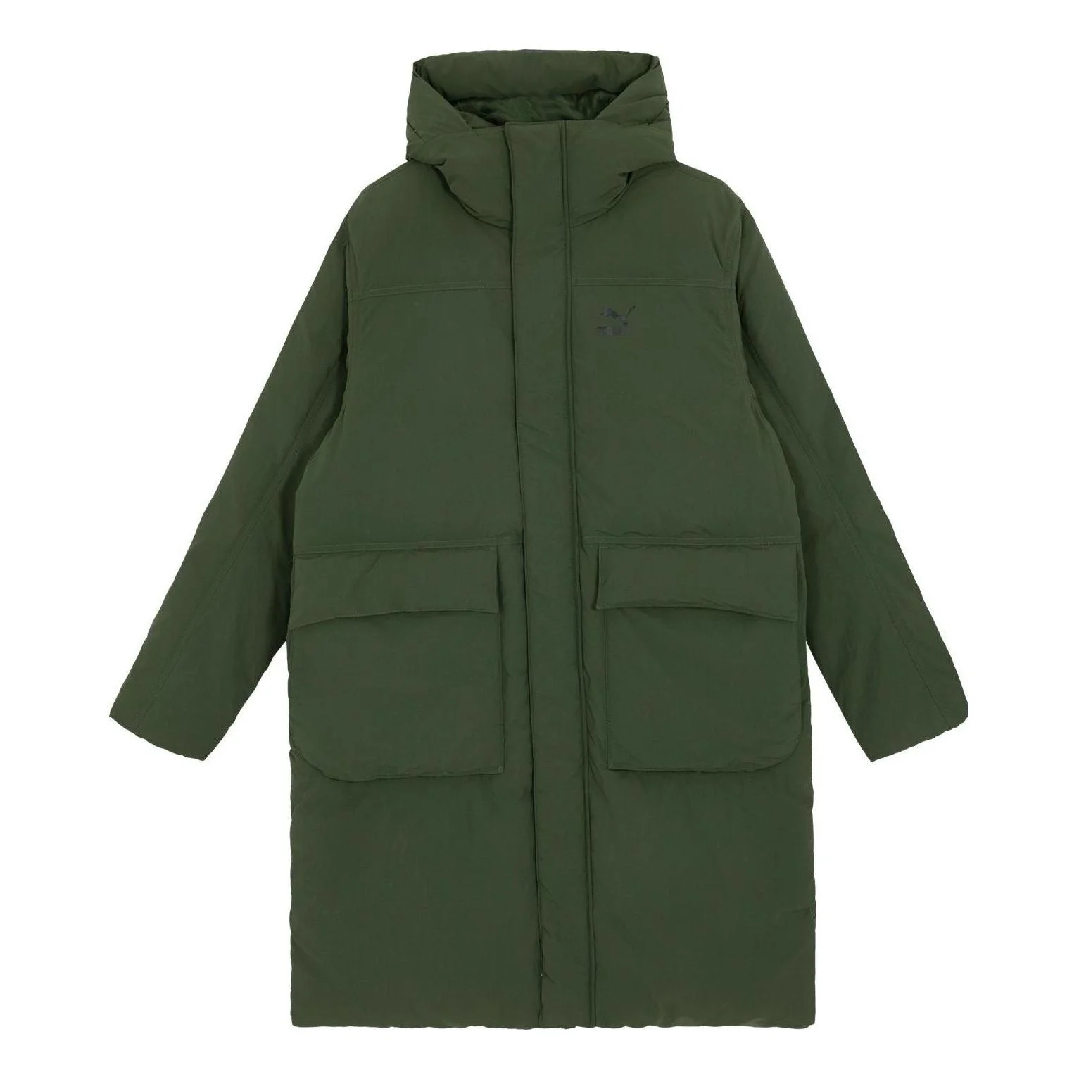 PUMA Long Down Coat 'Green' 621684-31 - 1