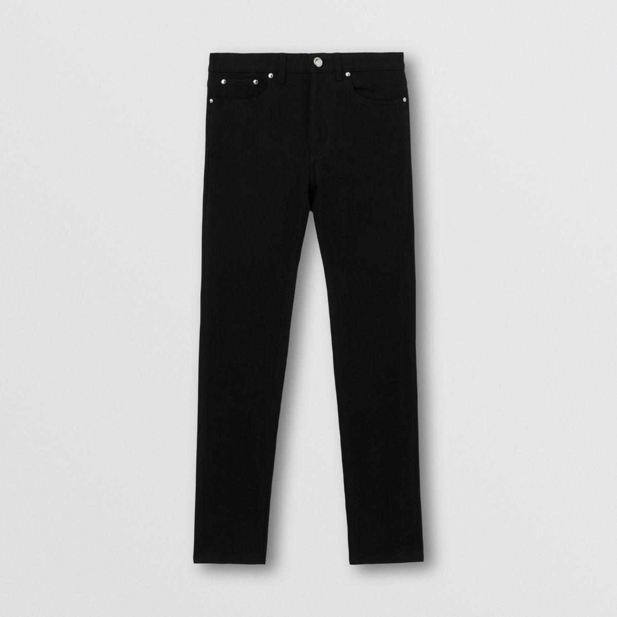 Skinny Fit Monogram Motif Japanese Denim Jeans - 1