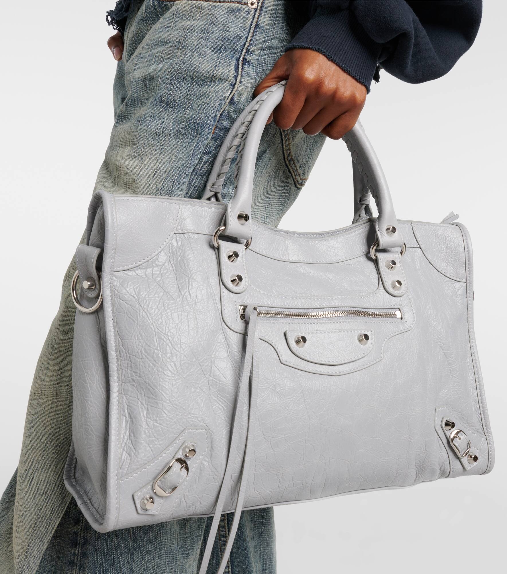 Le City Medium leather tote bag - 6