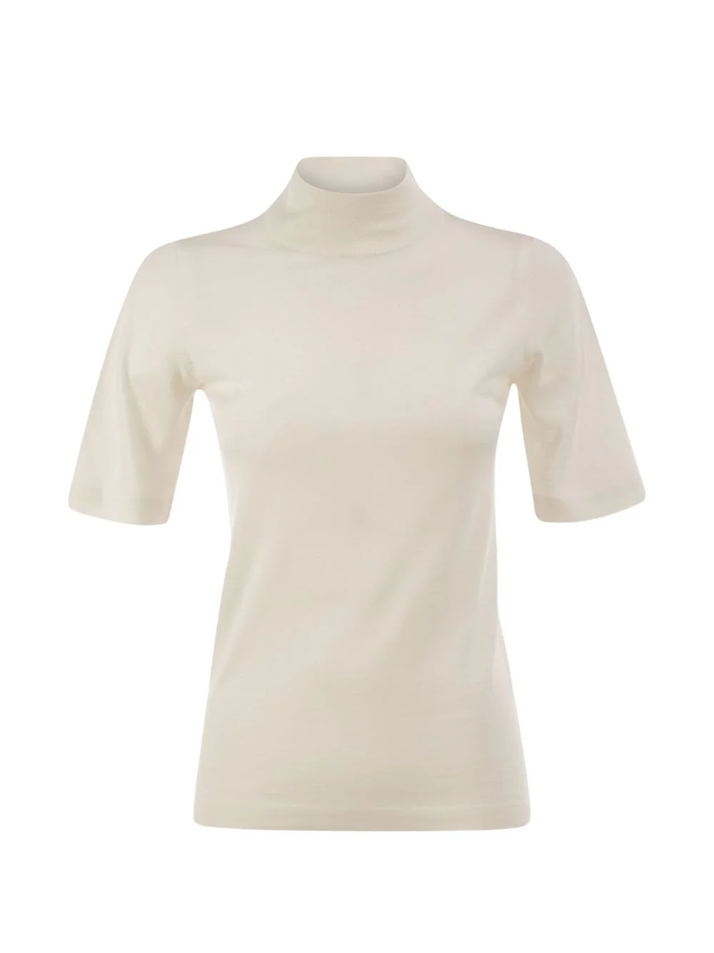 high-neck elbow-length cashmere sweater - 1