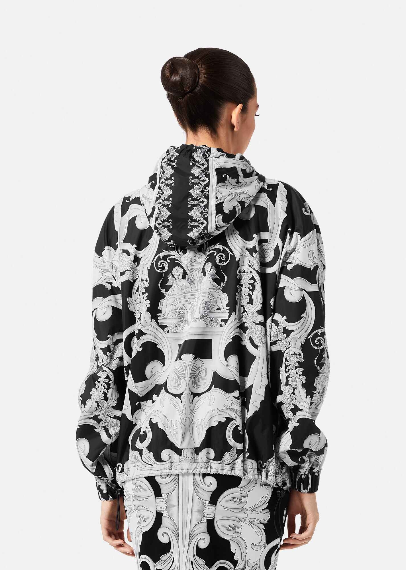 Silver Baroque Windbreaker Jacket - 4
