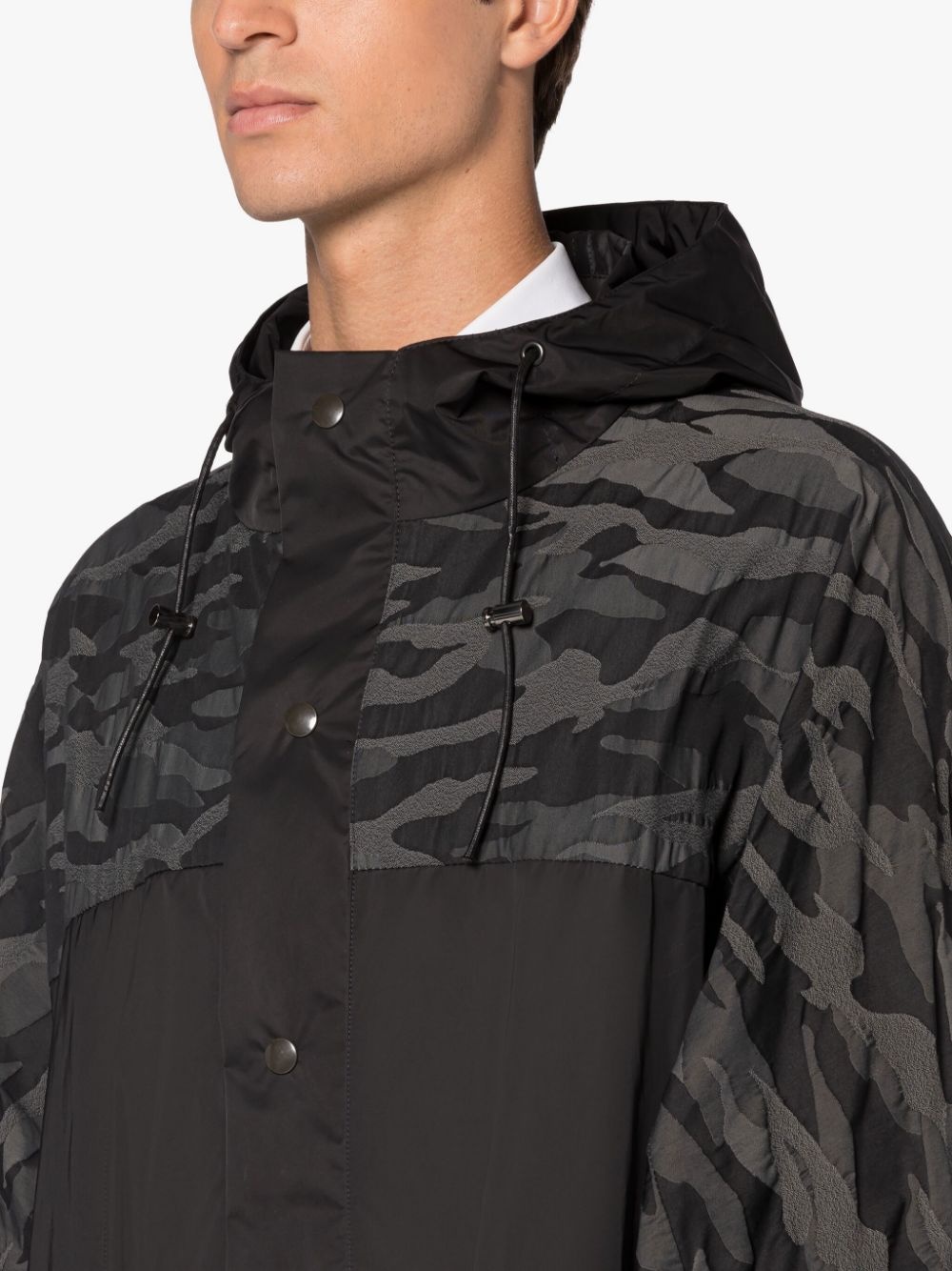 BERGAMO BLACK CAMO PARKA - 5