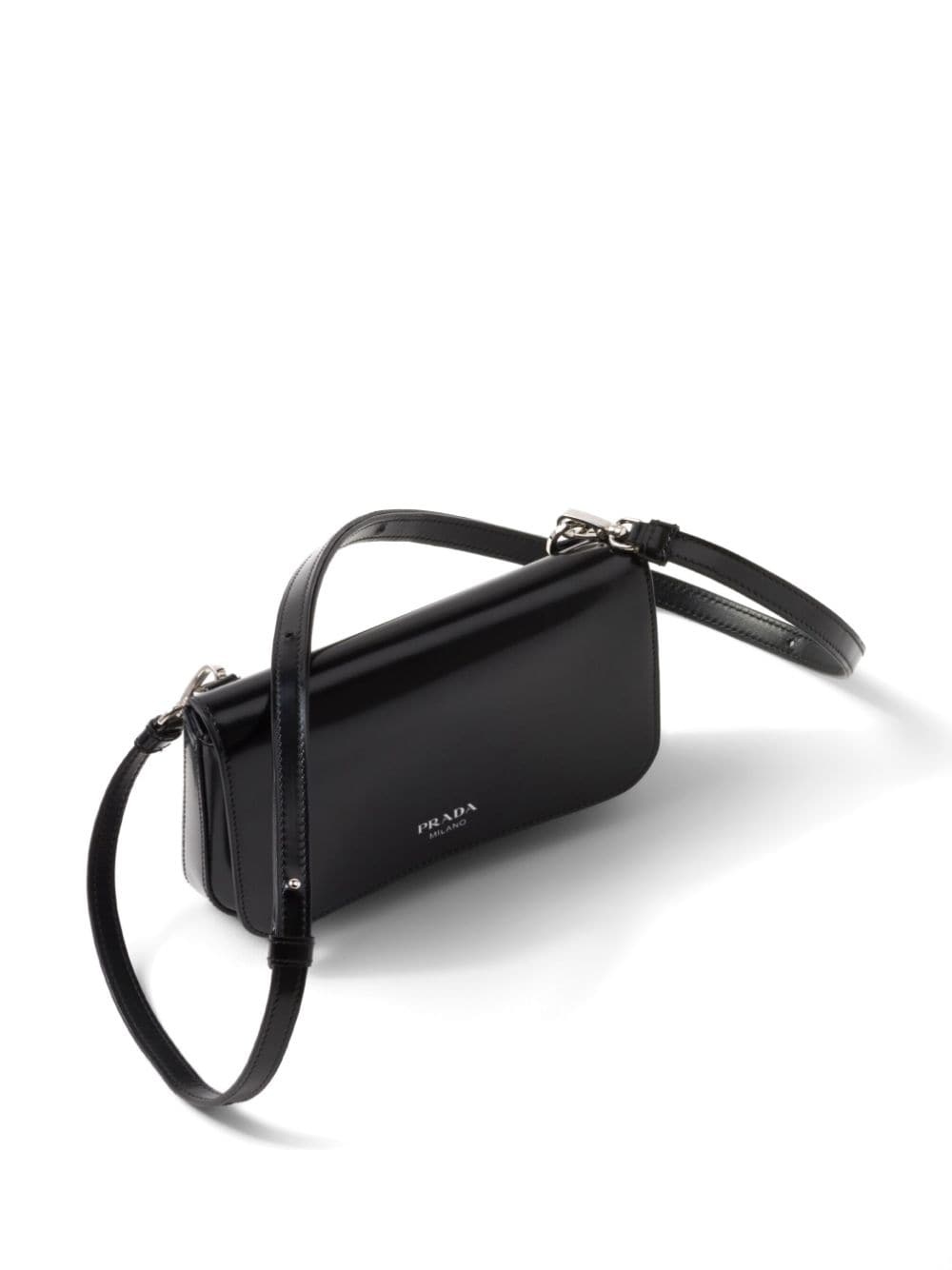 logo-stamp brushed leather bag - 3