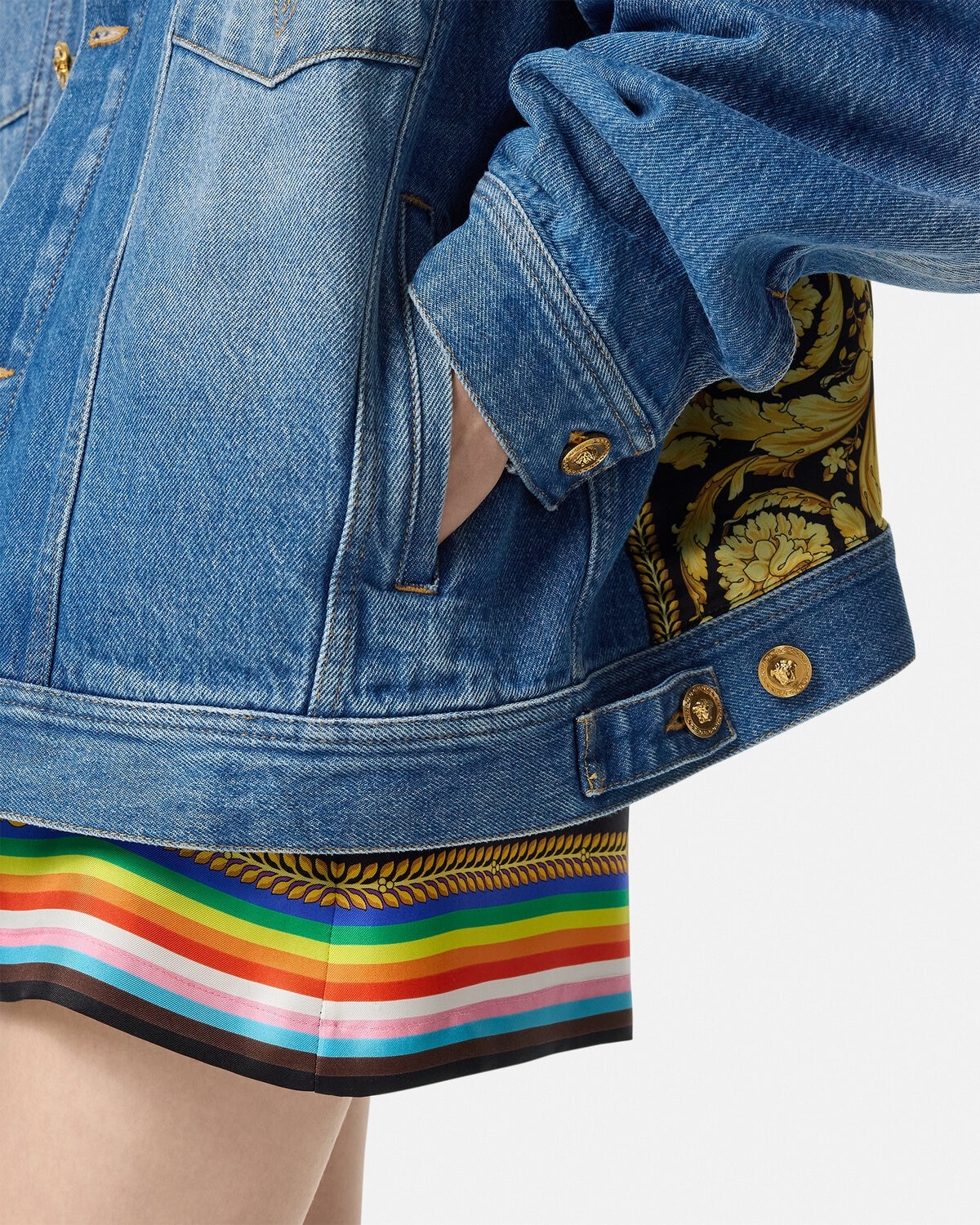 Pride Barocco Oversized Denim Jacket - 3