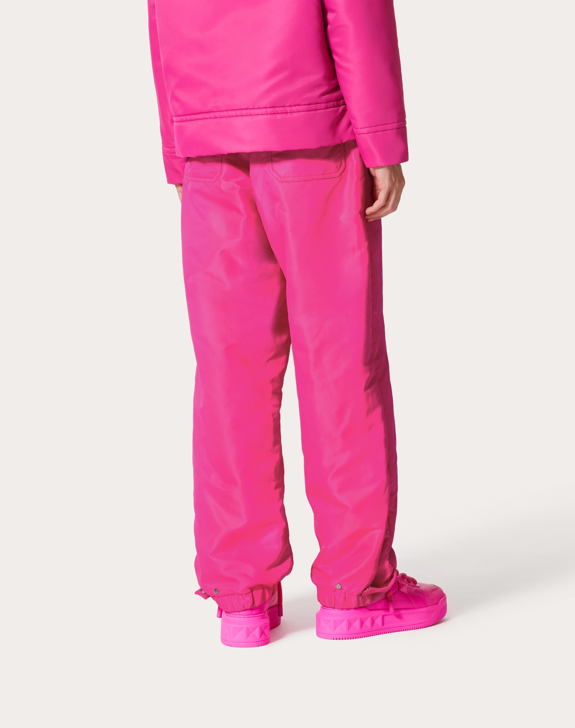 NYLON CARGO PANTS WITH STUD DETAIL - 4