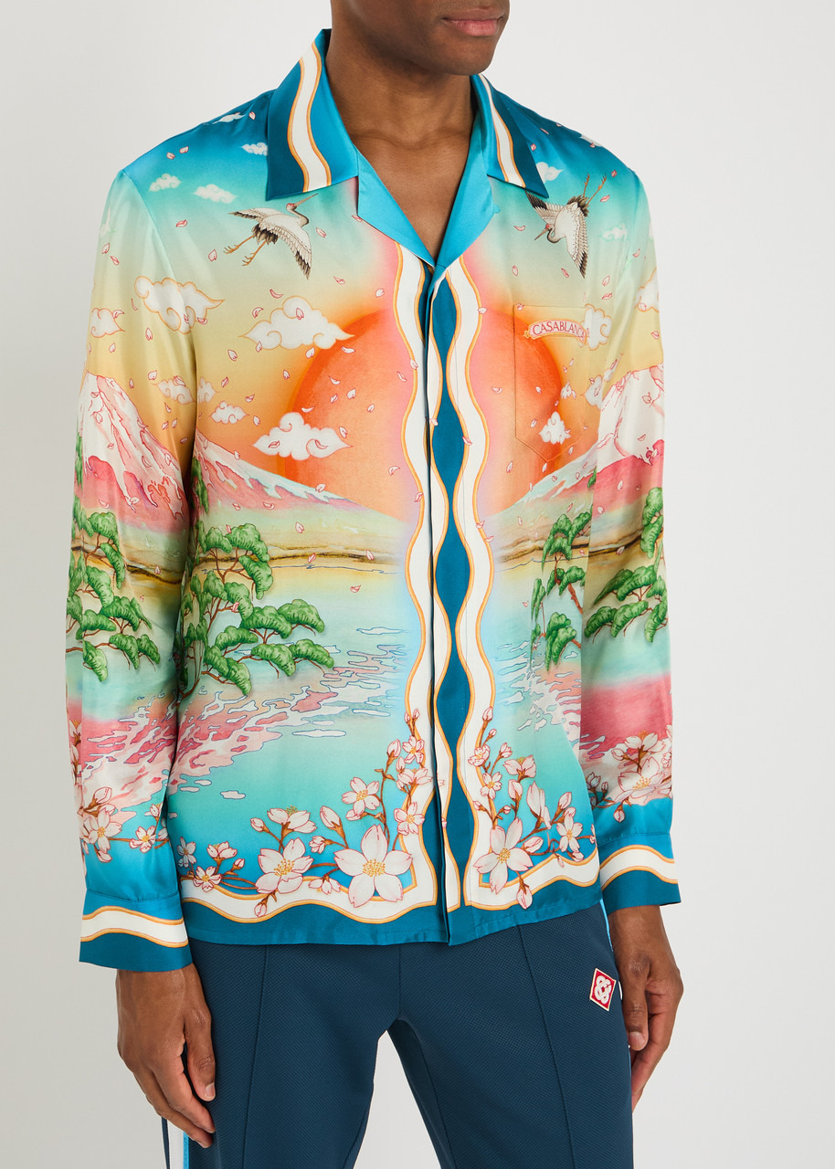 Casablanca Printed Silk-twill Shirt - 2