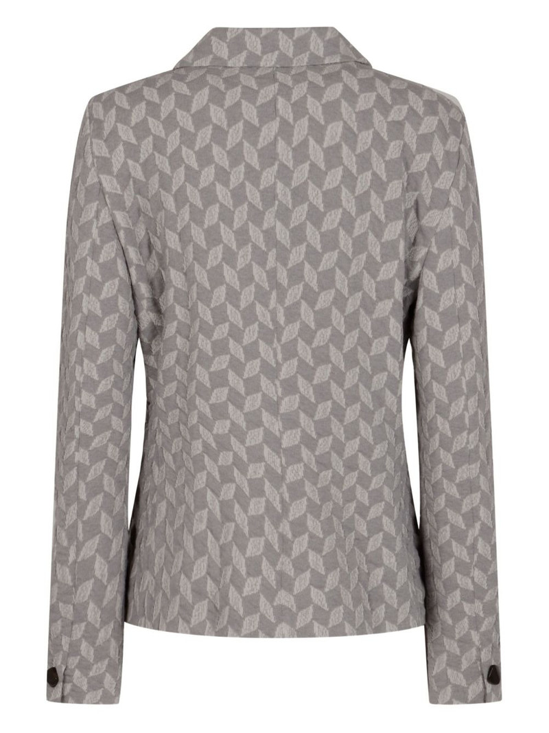 EMPORIO ARMANI chevron-motif blazer outlook