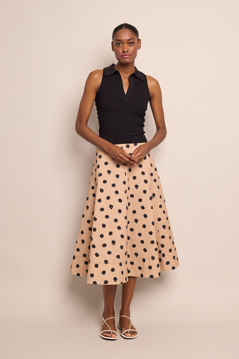 Cara Cara Aisha Skirt
Midi-Length Printed Cotton Canvas Skirt outlook