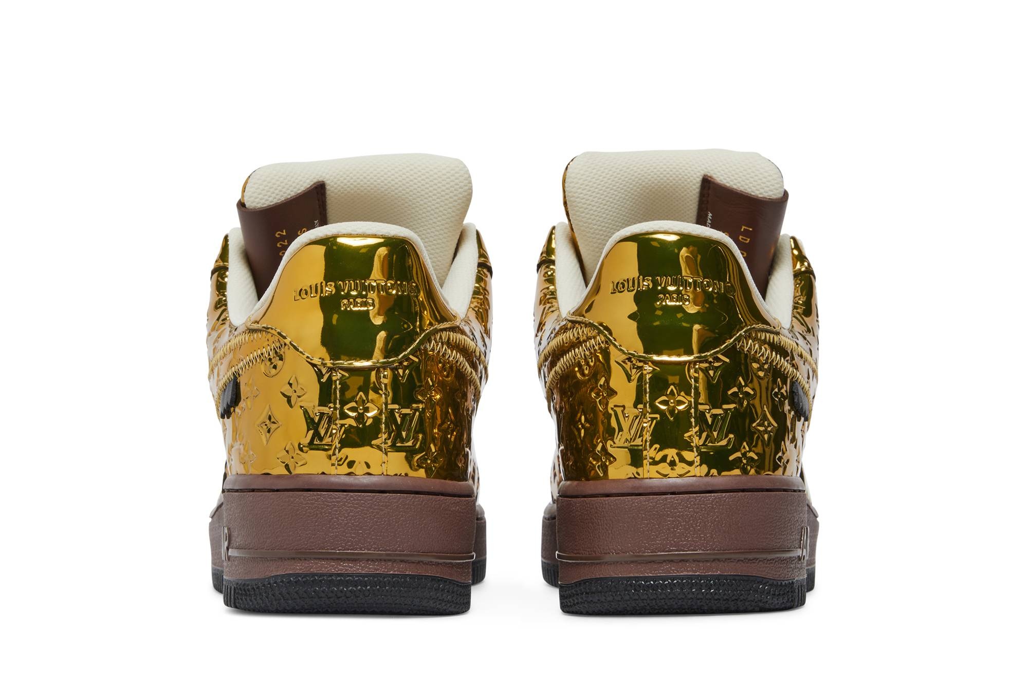 Louis Vuitton x Air Force 1 Low 'Metallic Gold' - 6