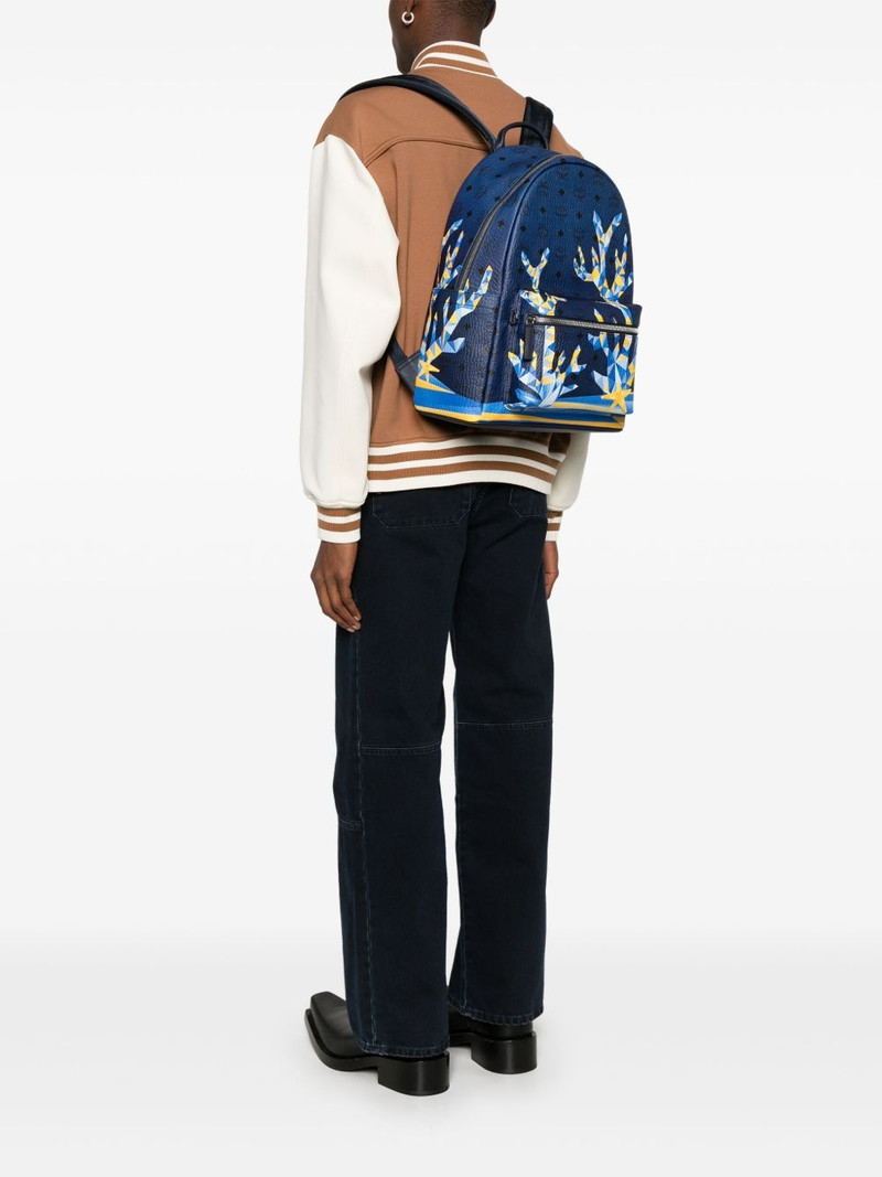 MCM geometric-print backpack outlook