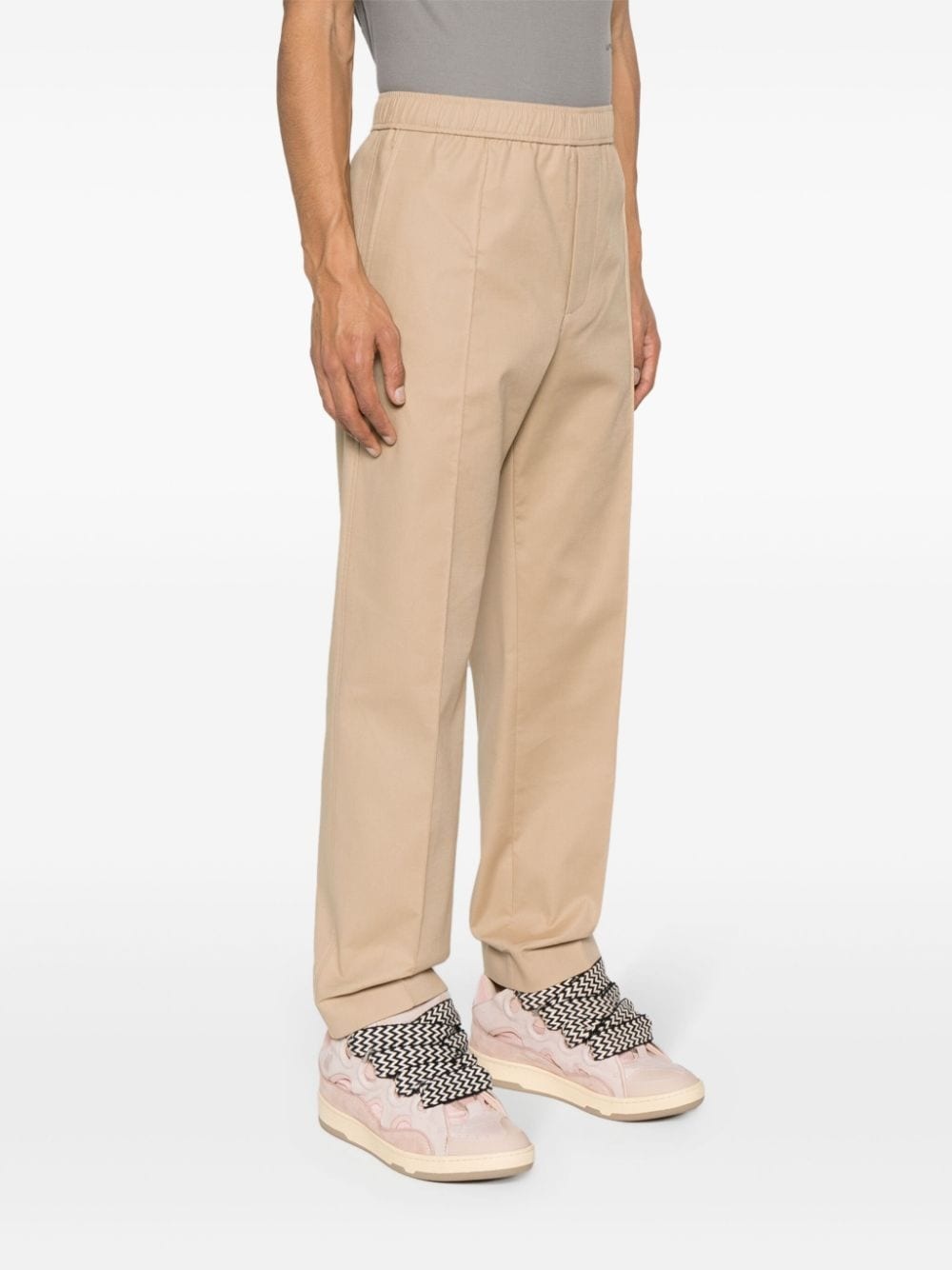 mid-rise straight-leg trousers - 3