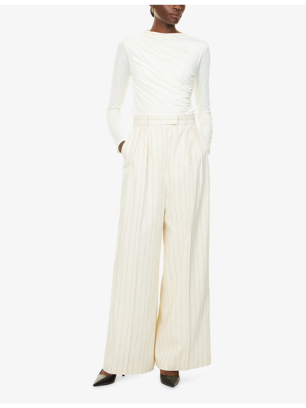 Lou Striped Stretch-Woven Trousers - 2