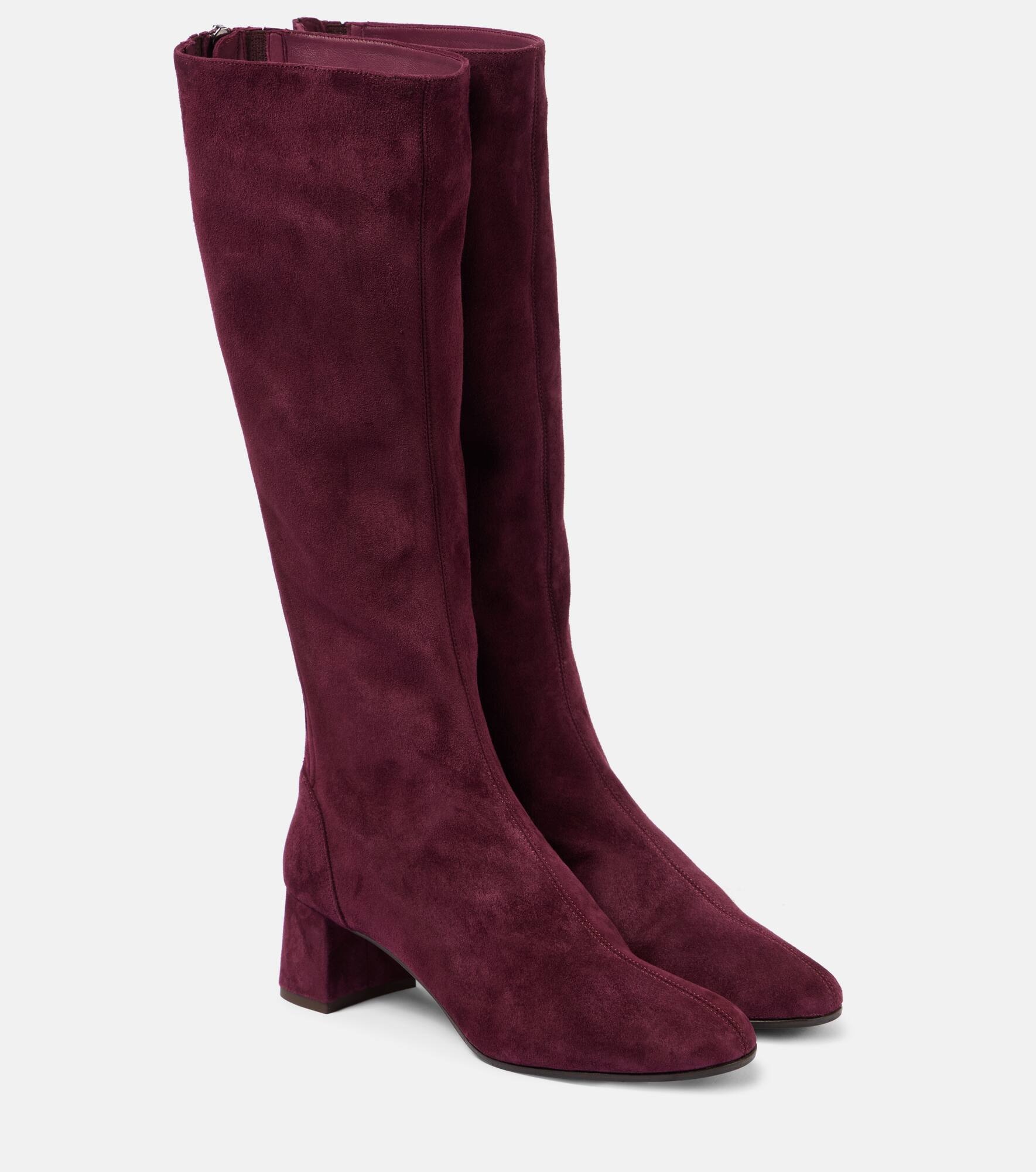 Saint Honore 50 suede knee-high boots - 1