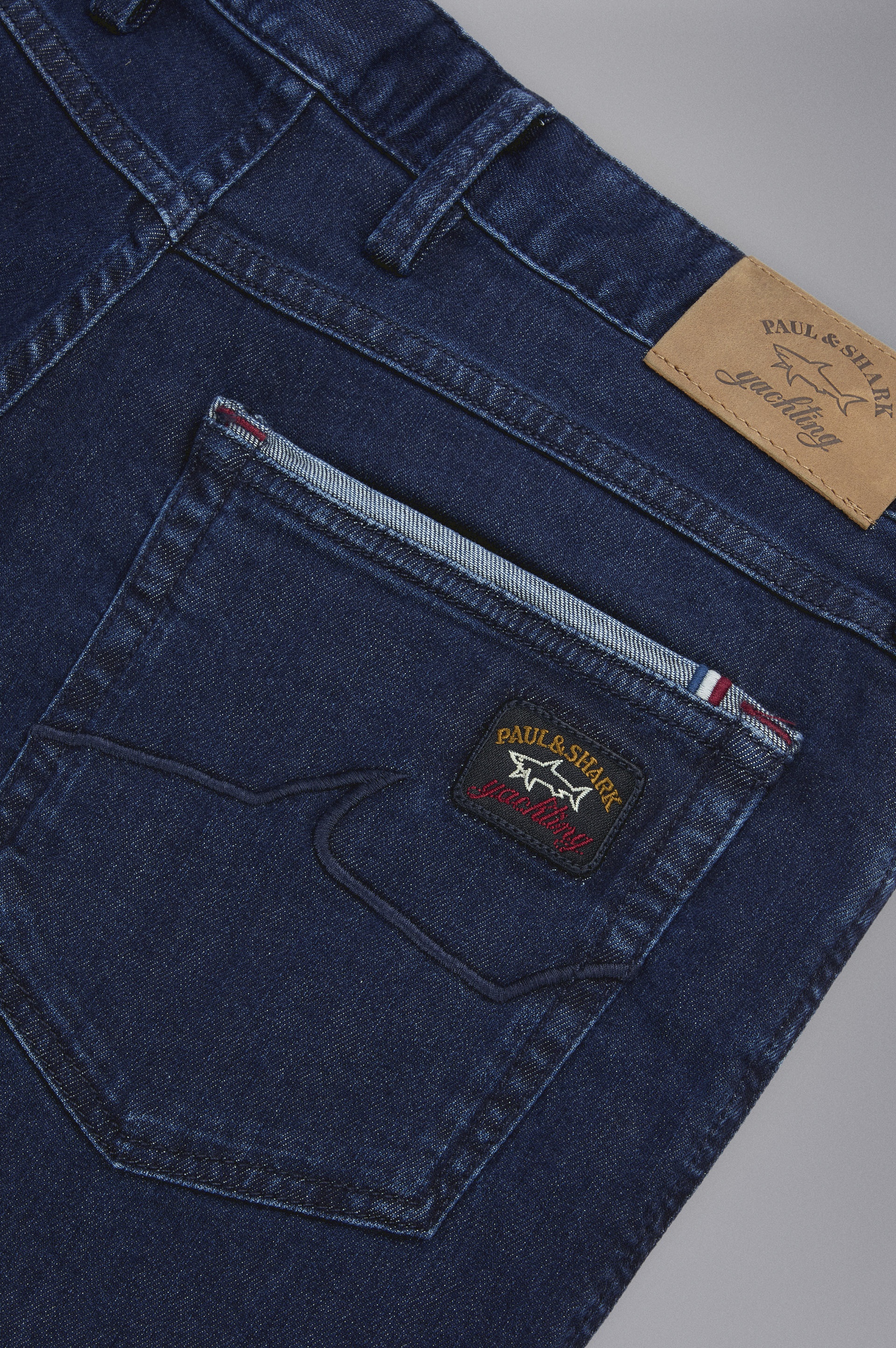 STRETCH COTTON DENIM JEANS - 5