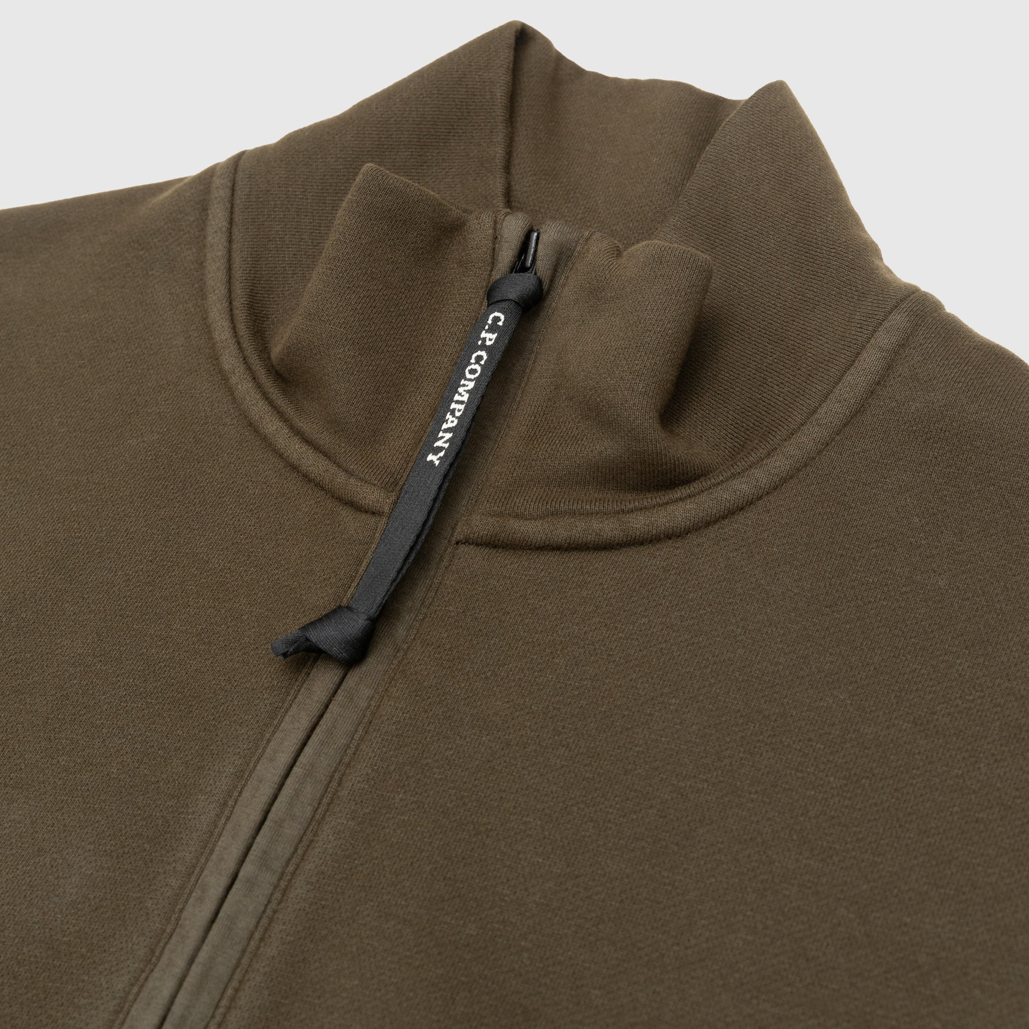 BRUSHED AND EMERIZED DIAGONAL FLEECE HALF ZIP SWEATSHIRT - 2