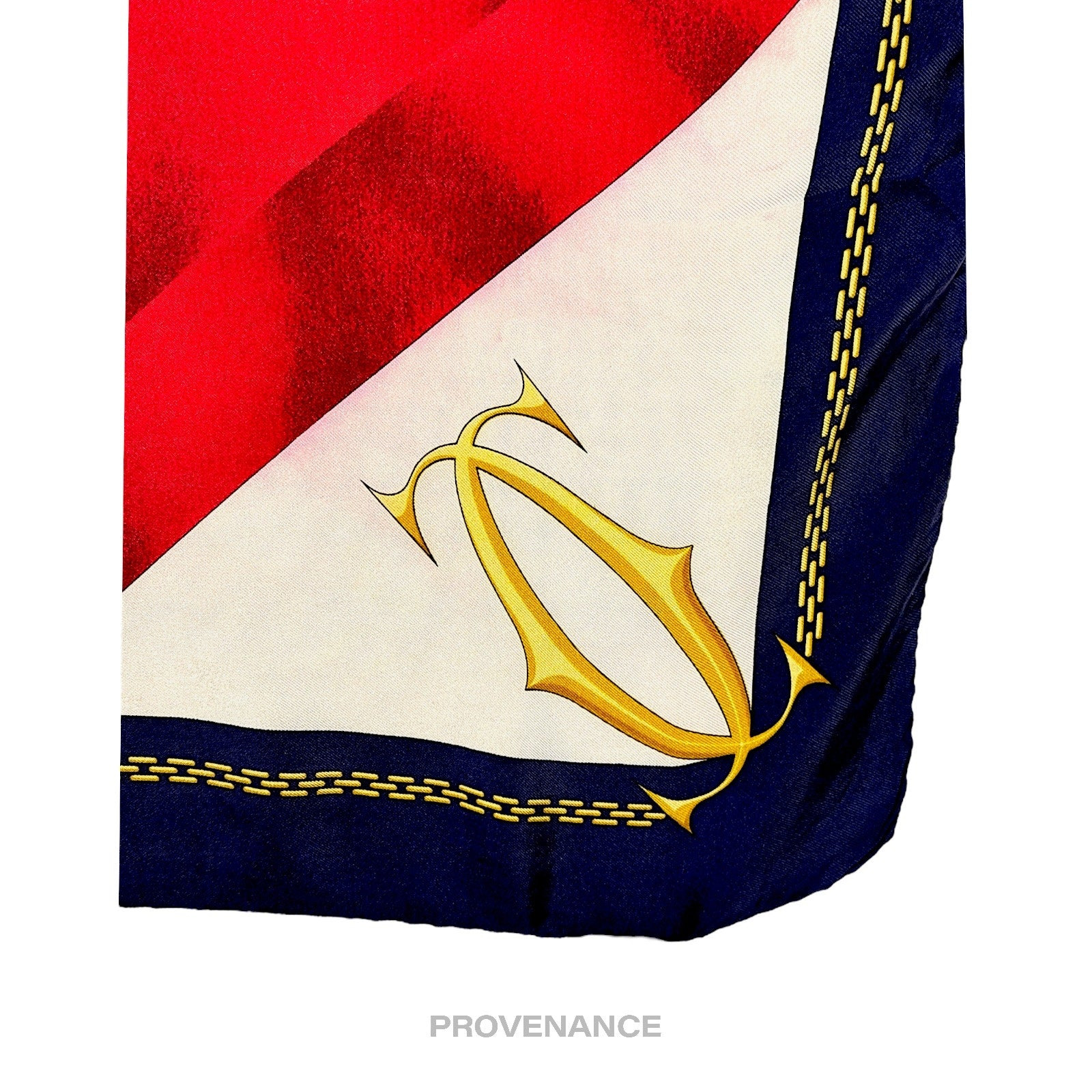 Cartier Ruby Gem Chain Logo Silk Scarf - Multicolor 80 - 4