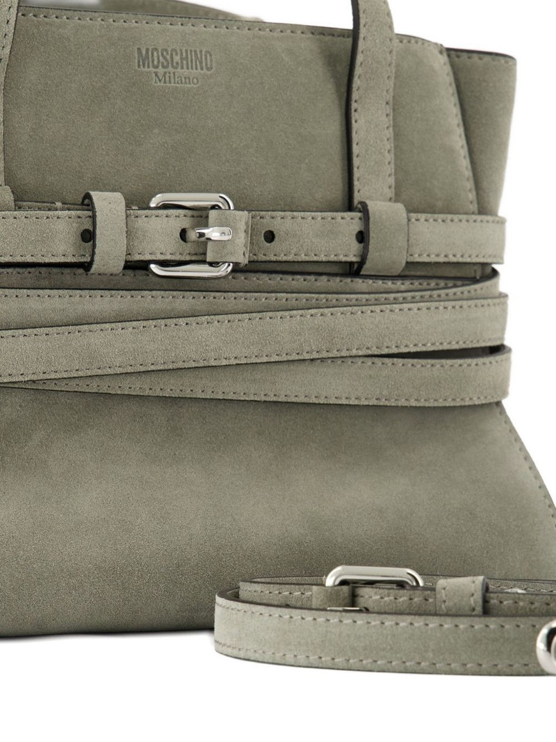 Tie Me belt-detail tote bag 4