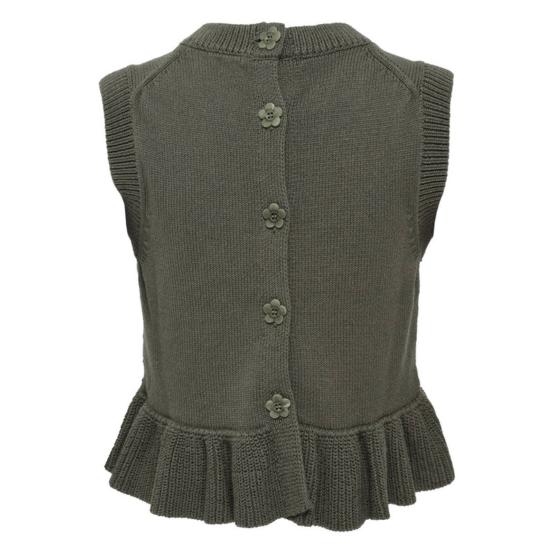 CECILIE BAHNSEN Billie Vest Cotton Silk Blend outlook