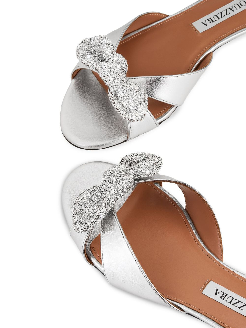 Very Bow Tie Crystal sandals - 4
