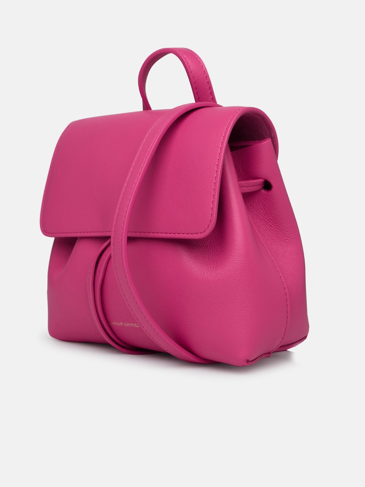 SMALL 'LADY SOFT' BAG IN PINK LEATHER - 2