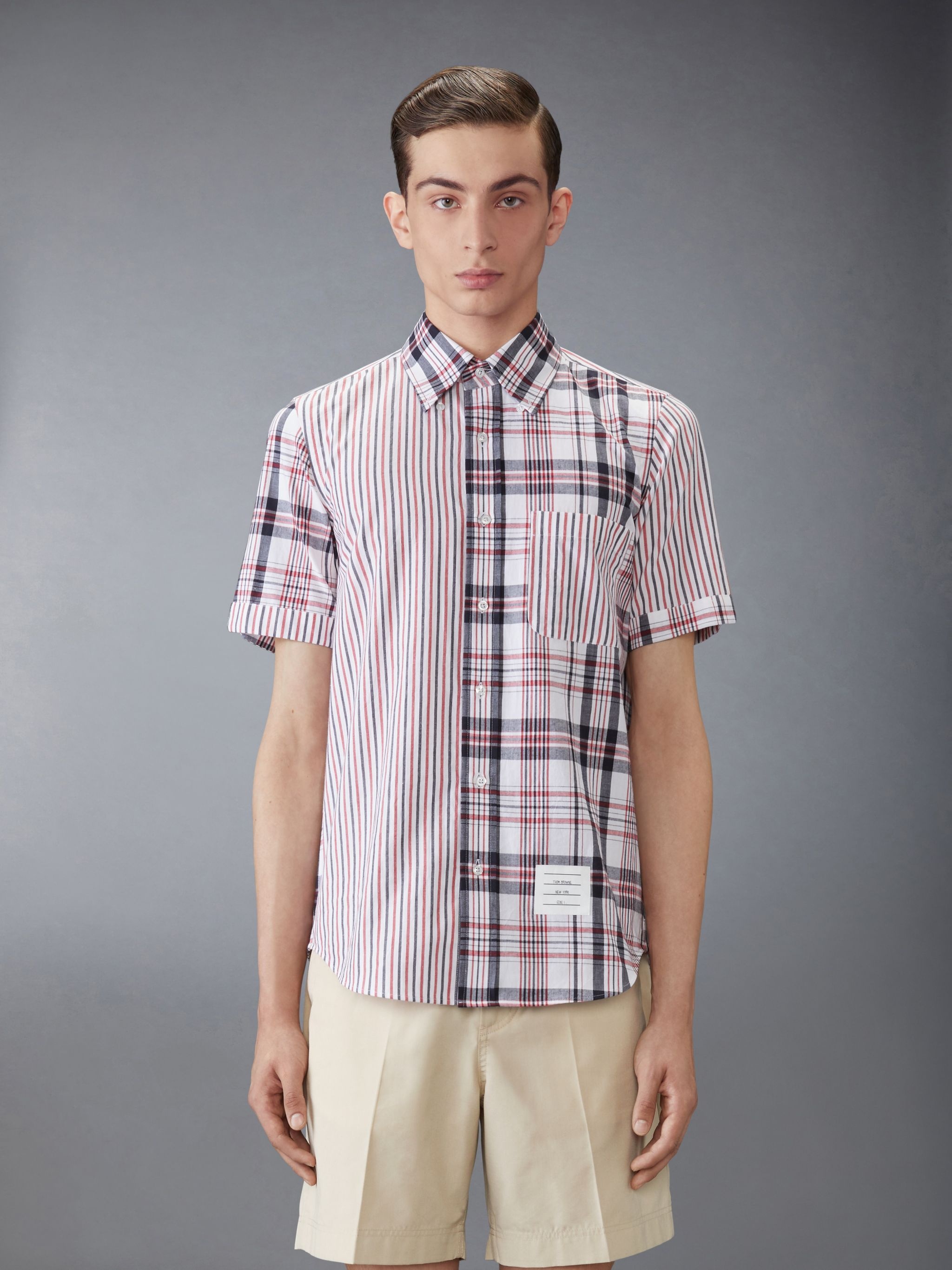 FUNMIX MADRAS COTTON SHORT SLEEVE SHIRT - 2
