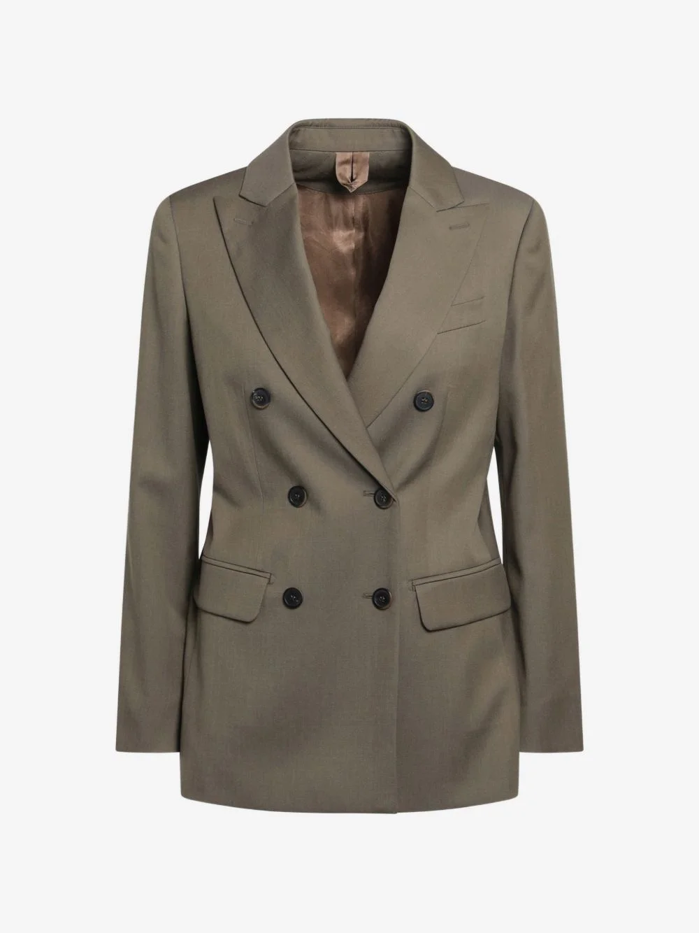 double-breasted peaked-lapel blazer - 1