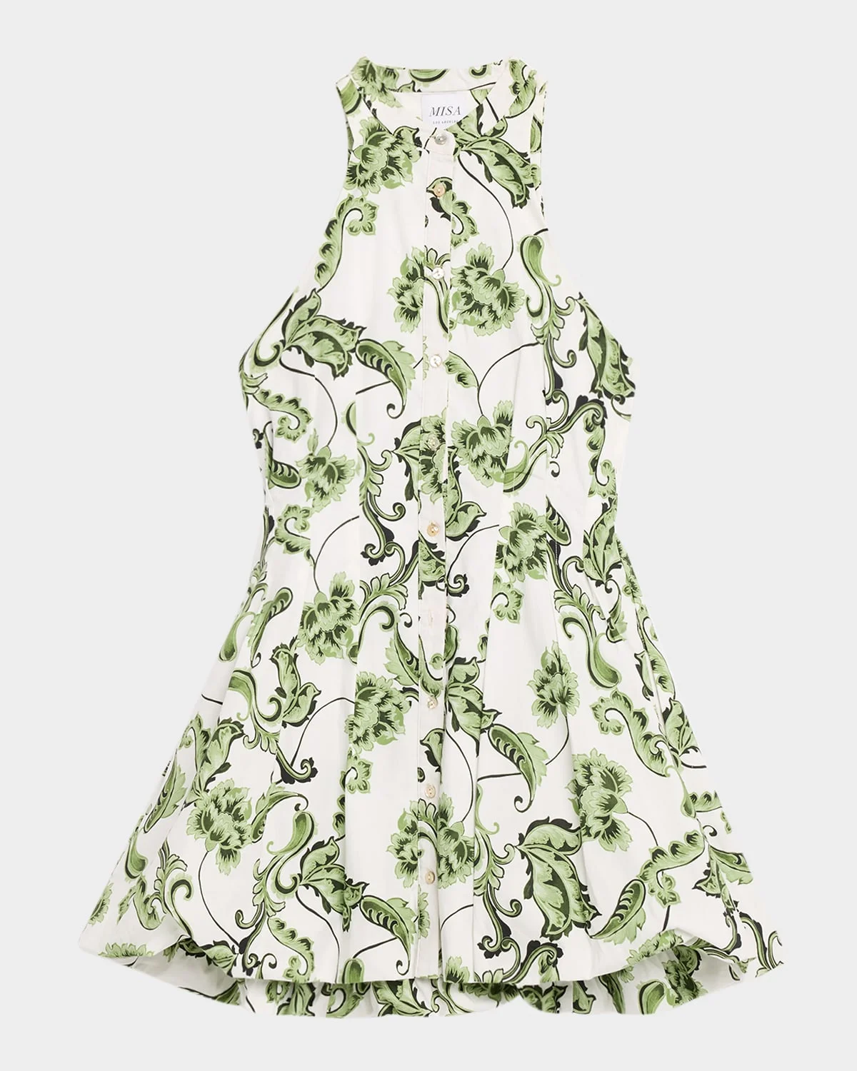 Risha Sleeveless Mini Shirtdress - 1